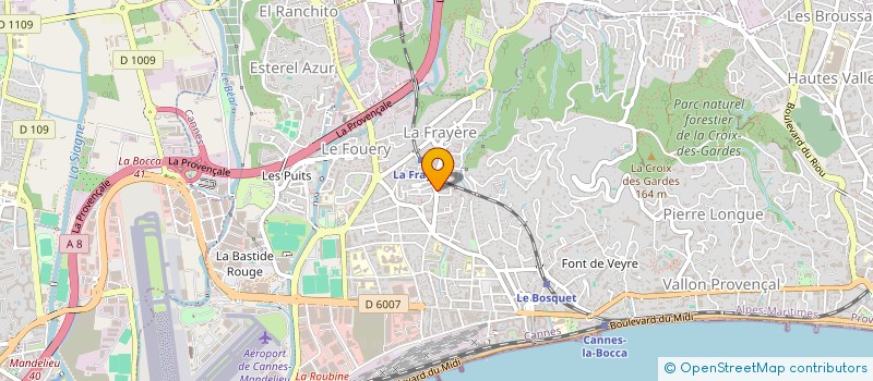 localisation de l'entreprise MONSIEUR DIEUDONNE HESPEL à CANNES