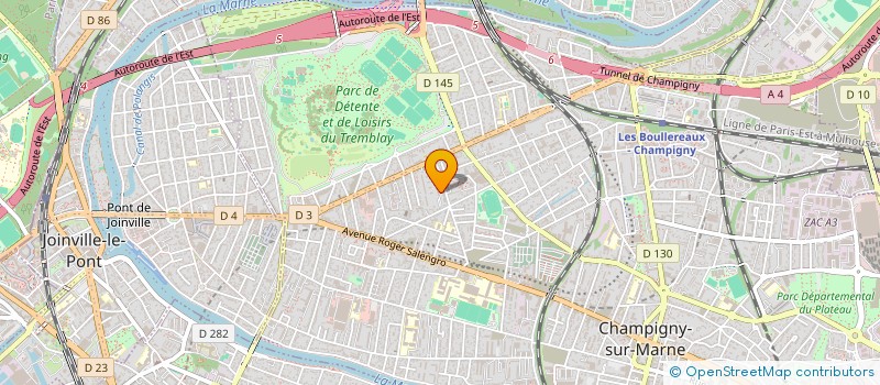 localisation de l'entreprise MONSIEUR DIEUDONNE LOUSSAKOU à CHAMPIGNY-SUR-MARNE