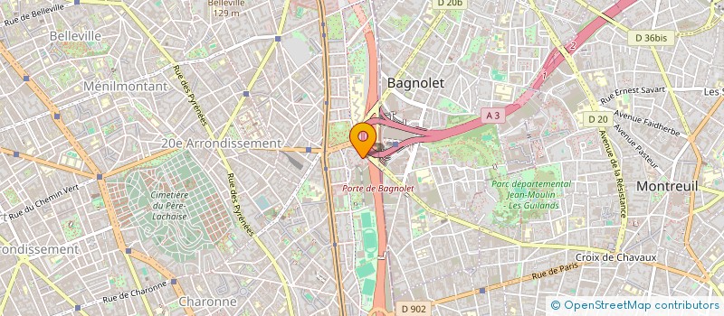 localisation de l'entreprise MONSIEUR DIEUDONNE MUNDENGA  PARIS