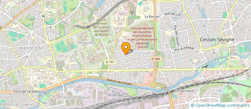 localisation de l'entreprise MONSIEUR DIEUDONNE SANGA  CESSON-SEVIGNE