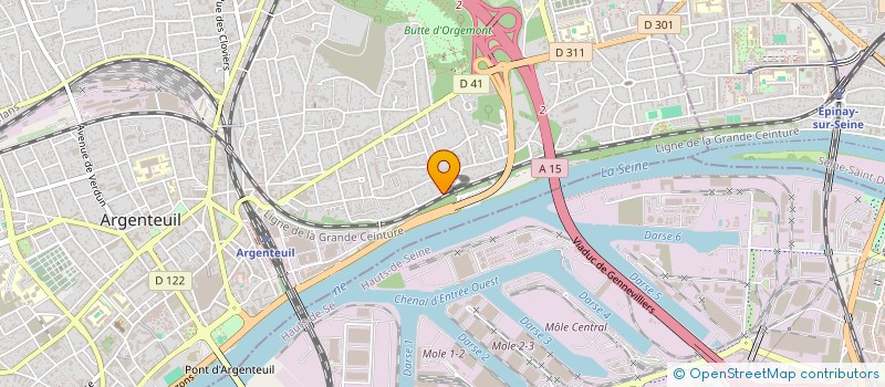 localisation de l'entreprise MONSIEUR DIEULIFAITE GRACIELOME  ARGENTEUIL