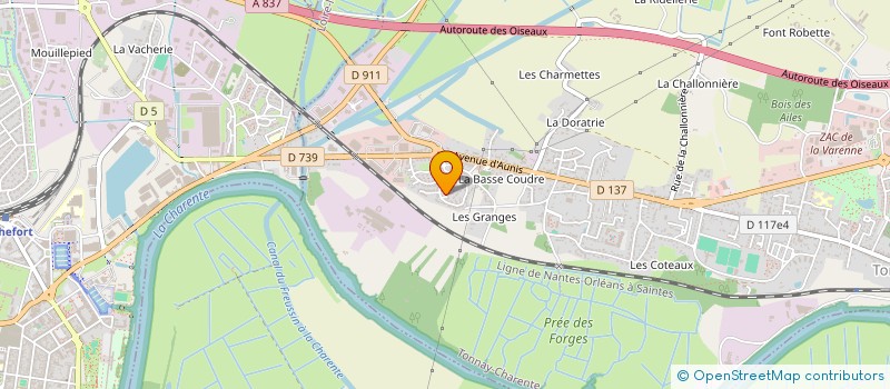 localisation de l'entreprise MONSIEUR DIEUNEL DELMAS  TONNAY-CHARENTE