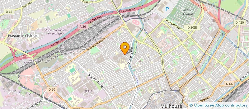 localisation de l'entreprise MONSIEUR DIKO LAMAH  MULHOUSE