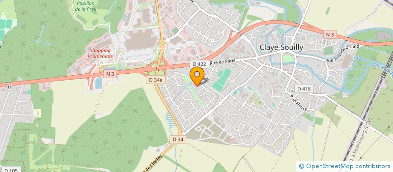 localisation de l'entreprise MONSIEUR DILANN LE BOEDEC  CLAYE-SOUILLY