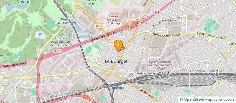 localisation de l'entreprise MONSIEUR DILI LIU  LE BOURGET