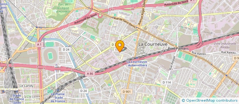 localisation de l'entreprise MONSIEUR DILIP KUMAR à LA COURNEUVE