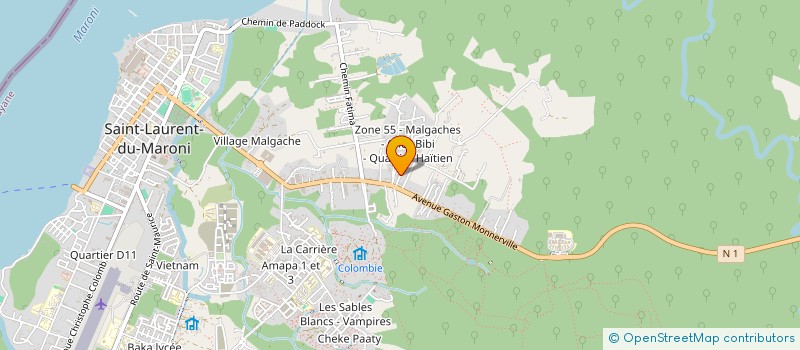localisation de l'entreprise MONSIEUR DIMITRI AMOUTENGUY à SAINT-LAURENT-DU-MARONI