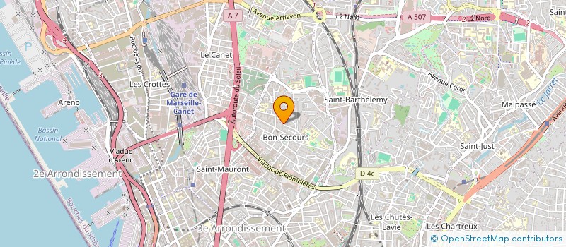 localisation de l'entreprise MONSIEUR DIMITRI ARCANGER à MARSEILLE