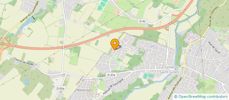 localisation de l'entreprise MONSIEUR DIMITRI AUGER  LA SALVETAT-SAINT-GILLES