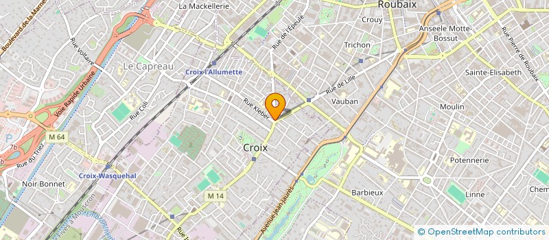 localisation de l'entreprise MONSIEUR DIMITRI BARDIN  CROIX