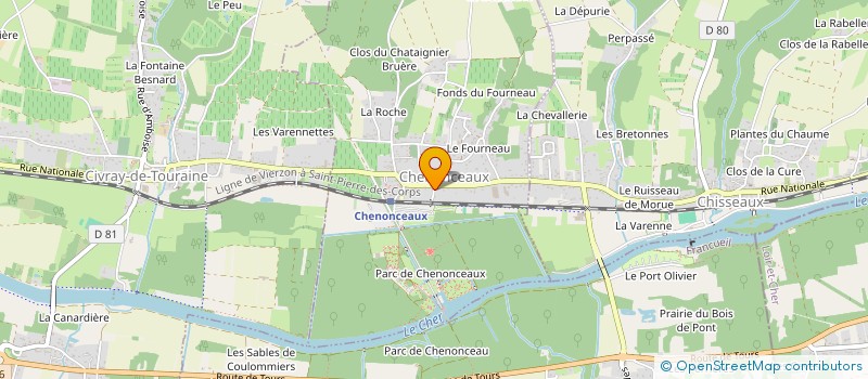 localisation de l'entreprise MONSIEUR DIMITRI BARREAU  CHENONCEAUX