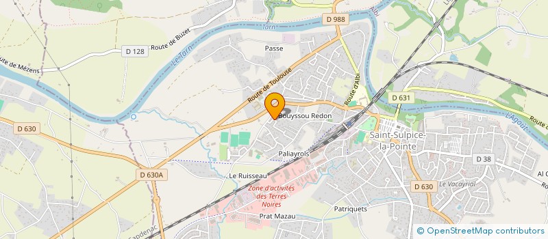 localisation de l'entreprise MONSIEUR DIMITRI BARRET à SAINT-SULPICE-LA-POINTE