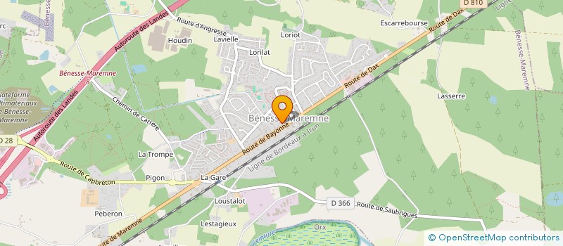 localisation de l'entreprise MONSIEUR DIMITRI BELEDO à BENESSE-MAREMNE