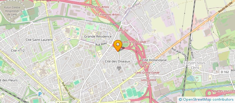 localisation de l'entreprise MONSIEUR DIMITRI BENOIT  LENS