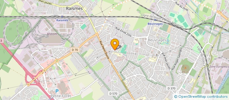 localisation de l'entreprise MONSIEUR DIMITRI BENSEDDIK  RAISMES