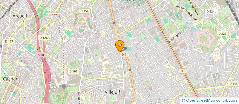 localisation de l'entreprise MONSIEUR DIMITRI BERGERIN à VILLEJUIF