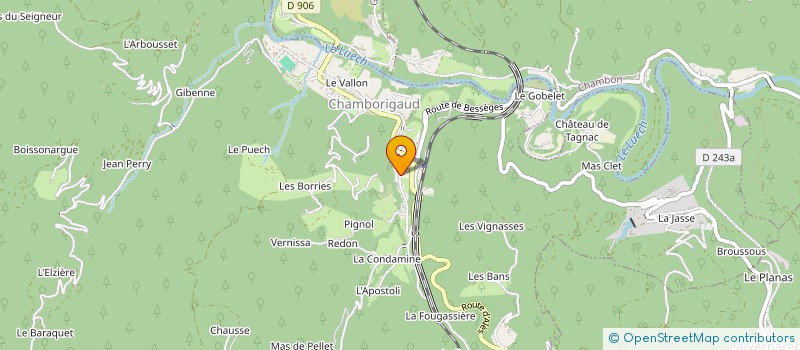 localisation de l'entreprise MONSIEUR DIMITRI BERNARD  CHAMBORIGAUD