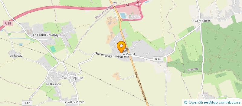 localisation de l'entreprise MONSIEUR DIMITRI BIGORNE  COURBEPINE