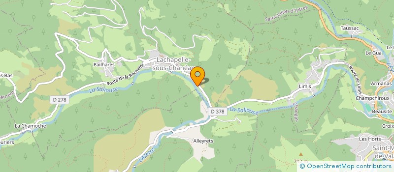 localisation de l'entreprise MONSIEUR DIMITRI BLANC  LACHAPELLE-SOUS-CHANEAC