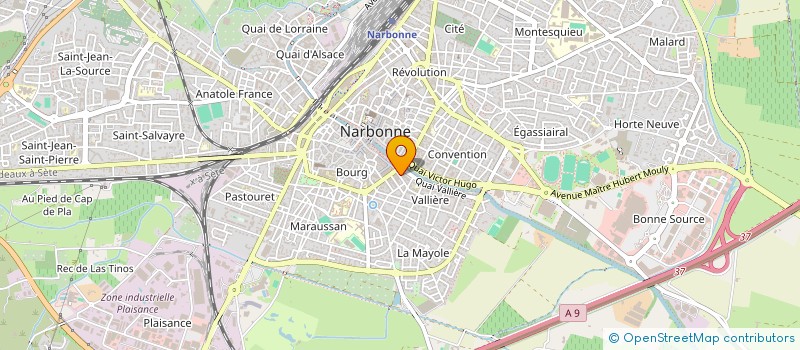 localisation de l'entreprise MONSIEUR DIMITRI BOLCHAKOFF  NARBONNE