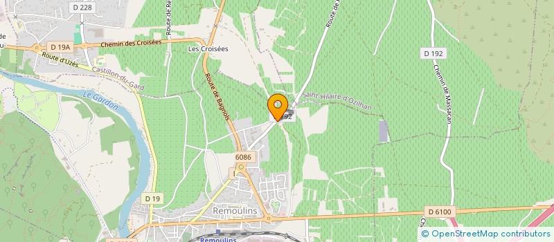 localisation de l'entreprise MONSIEUR DIMITRI BONNET  REMOULINS