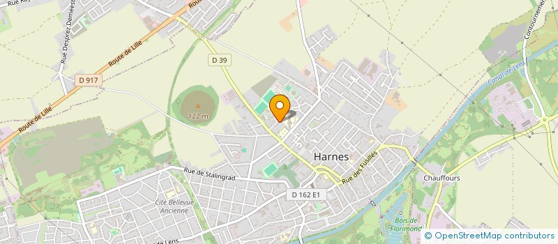 localisation de l'entreprise MONSIEUR DIMITRI BOTTIAU  HARNES