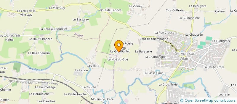 localisation de l'entreprise MONSIEUR DIMITRI BOURGEOIS  SERVON-SUR-VILAINE