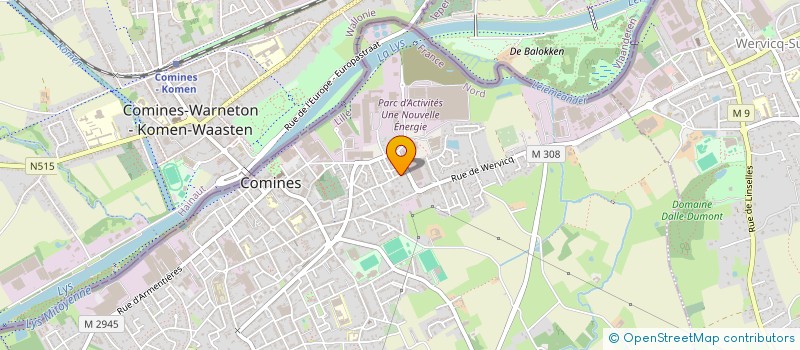 localisation de l'entreprise MONSIEUR DIMITRI BRAEM  COMINES