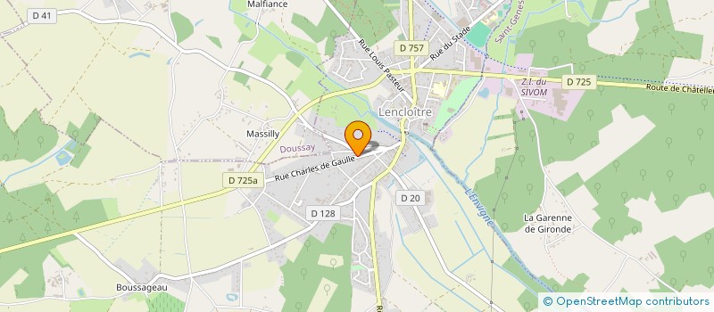 localisation de l'entreprise MONSIEUR DIMITRI BRANLE à LENCLOITRE