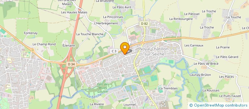 localisation de l'entreprise MONSIEUR DIMITRI BRISON  NOYAL-CHATILLON-SUR-SEICHE