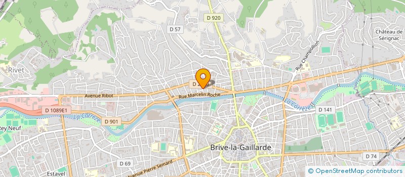 localisation de l'entreprise MONSIEUR DIMITRI BUGEAT  USSAC