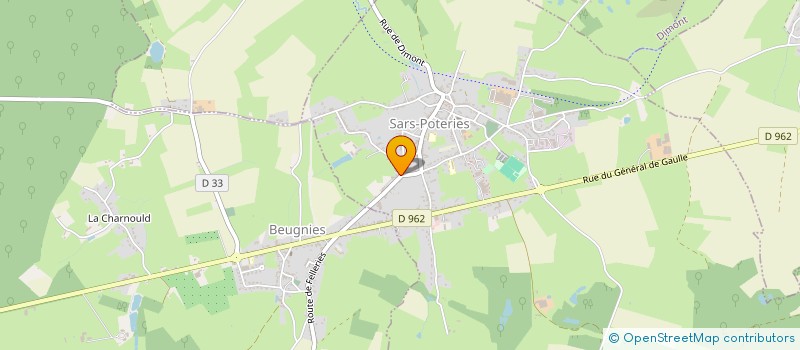 localisation de l'entreprise MONSIEUR DIMITRI BUISSET  SARS-POTERIES