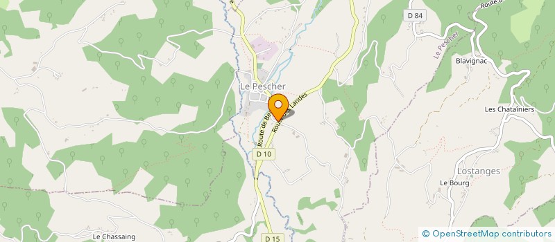 localisation de l'entreprise MONSIEUR DIMITRI CALVO  LE PESCHER