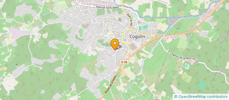 localisation de l'entreprise MONSIEUR DIMITRI CARDON à COGOLIN