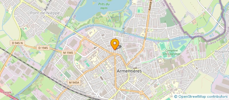 localisation de l'entreprise MONSIEUR DIMITRI CARON  ARMENTIERES