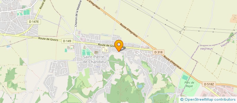 localisation de l'entreprise MONSIEUR DIMITRI CASSIS  SAINT-PIERRE-DE-CHANDIEU