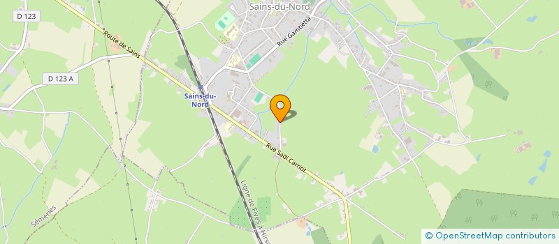 localisation de l'entreprise MONSIEUR DIMITRI CAUVIN  SAINS-DU-NORD