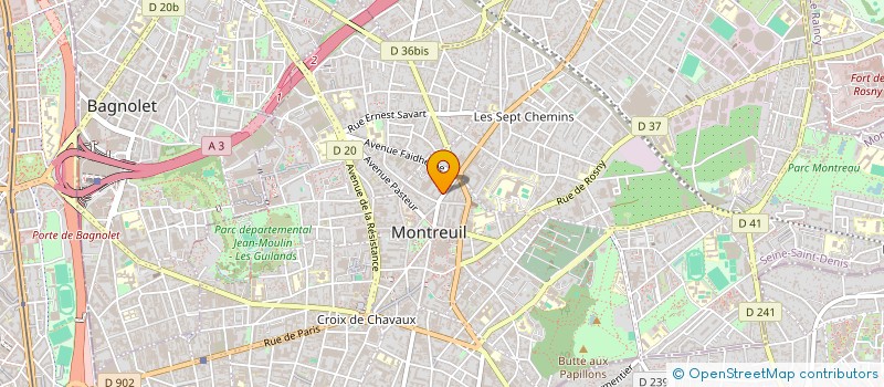 localisation de l'entreprise MONSIEUR DIMITRI CAVALIE à MONTREUIL