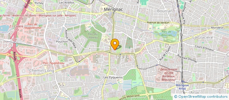 localisation de l'entreprise MONSIEUR DIMITRI CHABILLANT  MERIGNAC