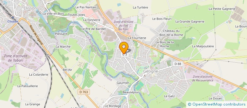 localisation de l'entreprise MONSIEUR DIMITRI CHAPPUIS à GETIGNE