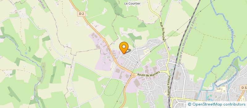 localisation de l'entreprise MONSIEUR DIMITRI CHARTIER  LA FERTE-BERNARD