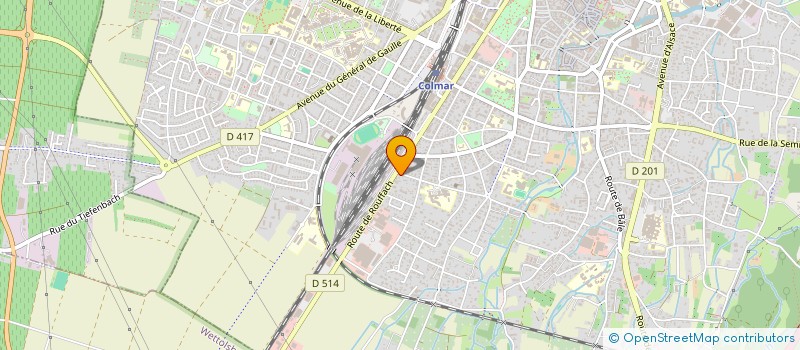 localisation de l'entreprise MONSIEUR DIMITRI CHASSARD  COLMAR