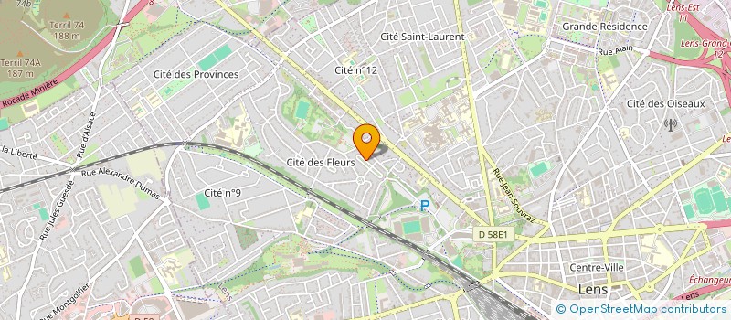 localisation de l'entreprise MONSIEUR DIMITRI CHILLIARD  LENS