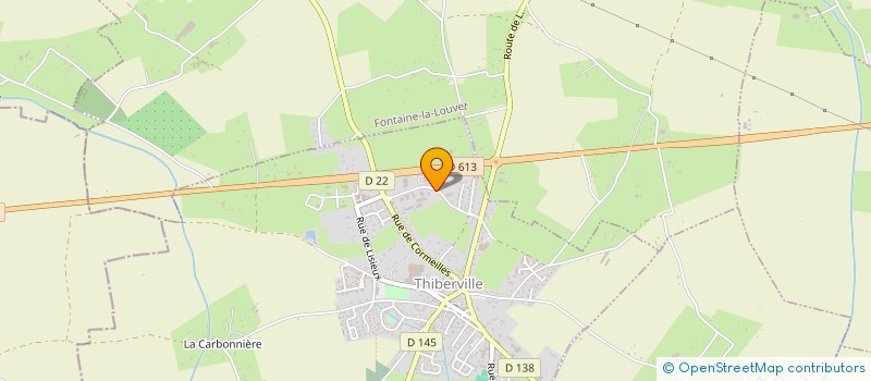 localisation de l'entreprise MONSIEUR DIMITRI CLOUET  THIBERVILLE