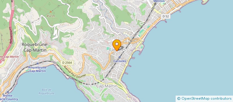 localisation de l'entreprise MONSIEUR DIMITRI CORSI à ROQUEBRUNE-CAP-MARTIN