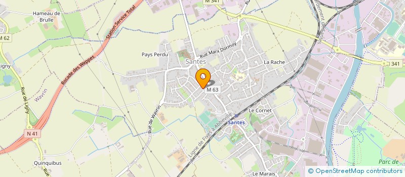 localisation de l'entreprise MONSIEUR DIMITRI COULON  SANTES