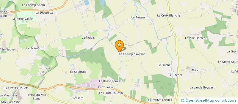 localisation de l'entreprise MONSIEUR DIMITRI COUPE  SAINT-MELOIR-DES-ONDES