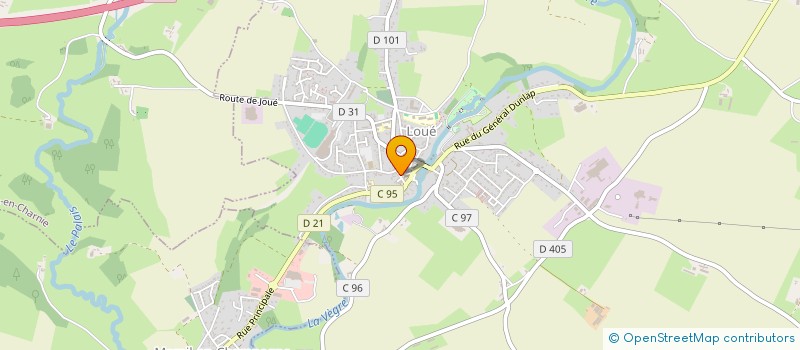 localisation de l'entreprise MONSIEUR DIMITRI COURTIN  JOUE-EN-CHARNIE