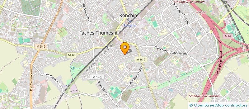 localisation de l'entreprise MONSIEUR DIMITRI COUSIEN  FACHES-THUMESNIL