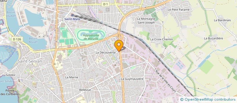 localisation de l'entreprise MONSIEUR DIMITRI CRODIER  SAINT-MALO